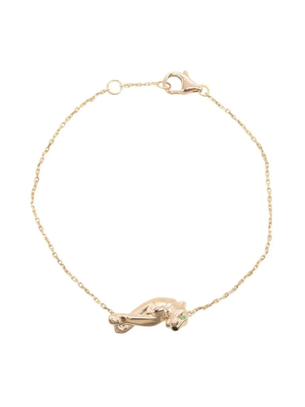 Cartier Bracelet Panthere Tsavorite Onyx 15.5 18k Pink Gold